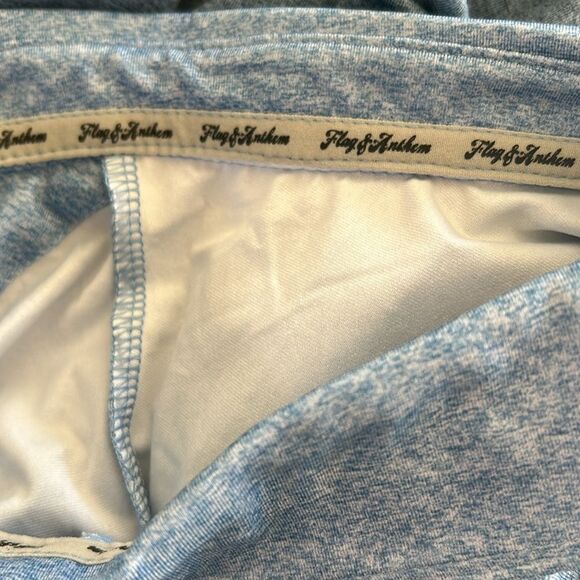 Flat & Anthem Madeflex Performance Chest Striped Polo Blue, XXL, NWT - Picture 9 of 10